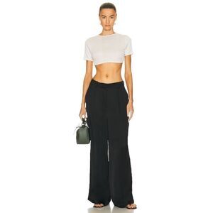 Loulou Studio‎ Carmel Cargo Wide Leg Pant in Black